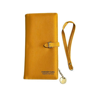 Forever Young Yellow Wristlet Wallet Clutch